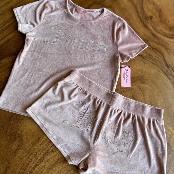 Juicy Couture Velour Pajama Set Coco Kiss - Picture 6 of 7